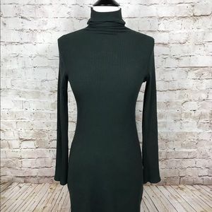 Reformation stretch ribbed turtleneck dress SOLD!